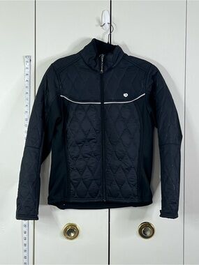 Pearl Izumi Women’s M Black Quilted Full Zip Cycling Jacket Reflective